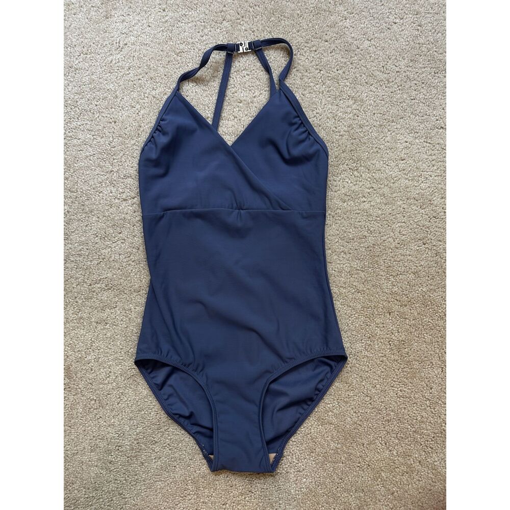 Elevé Ballet Leotard XS Periwinkle Blue Open Back Halter Dancewear Balletcore